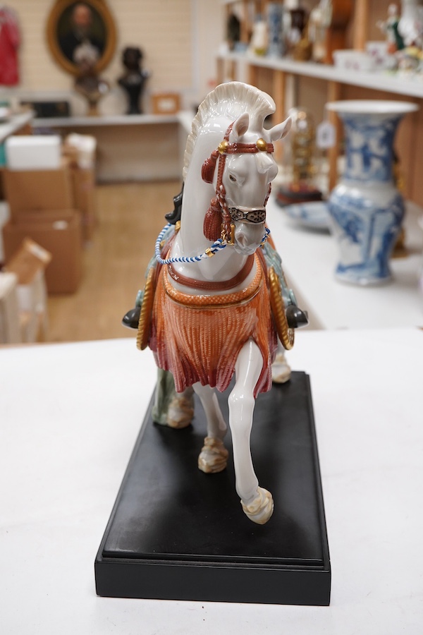 A Lladro ‘Horse of Hope’, signed plaque to base, 30cm wide